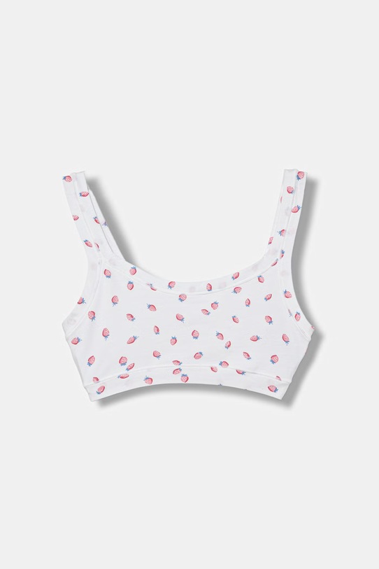 Dziewczynka United Colors of Benetton biustonosz dziecięcy bawełniany 2-pack 3RDW0R00A.G.Stagionale biały