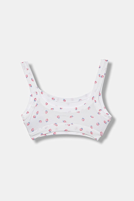 United Colors of Benetton biustonosz dziecięcy bawełniany 2-pack 3RDW0R00A.G.Stagionale biały