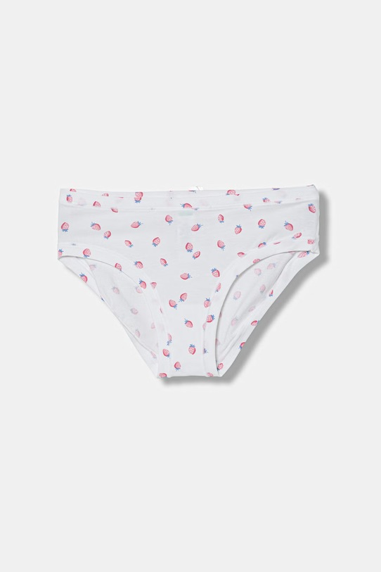 Dievča United Colors of Benetton nohavičky detské bavlnené s elastanom 2-pak 3RDW0S032.G.Stagionale biela