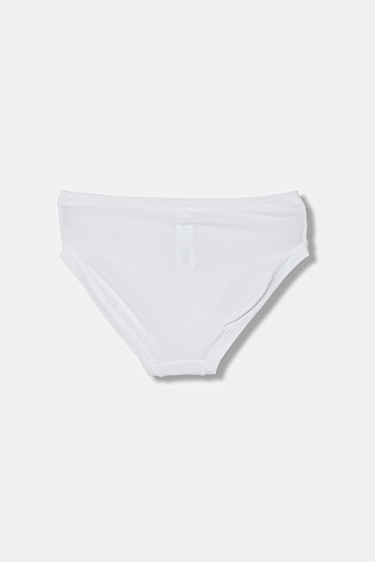 United Colors of Benetton nohavičky detské bavlnené s elastanom 2-pak biela 3RDW0S032.G.Stagionale