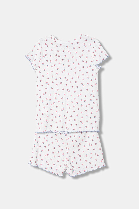 United Colors of Benetton dvoudílné dětské bavlněné pyžamo 3OJC0P09Z.G.Stagionale bílá SS26