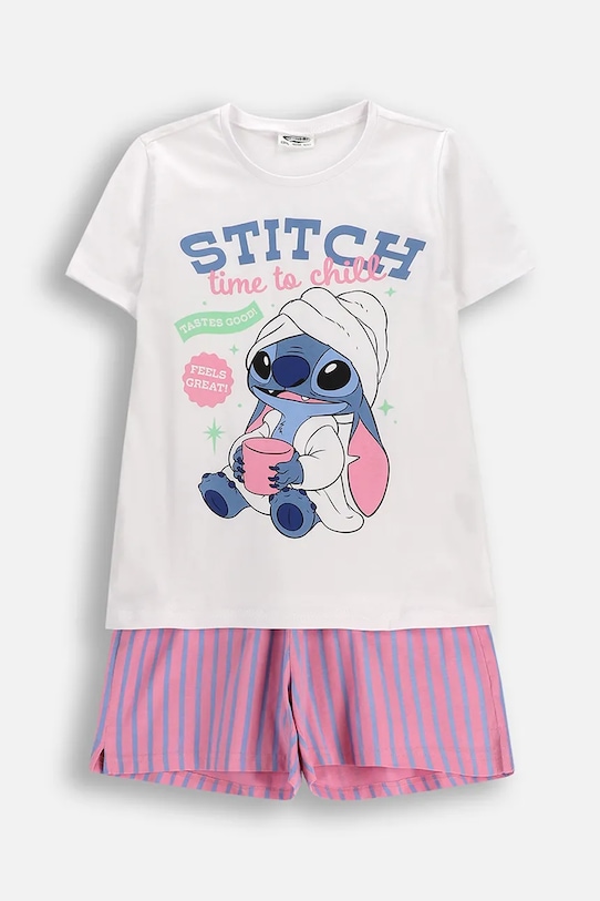 Coccodrillo piżama dziecięca bawełniana fioletowy WC6448204LGD