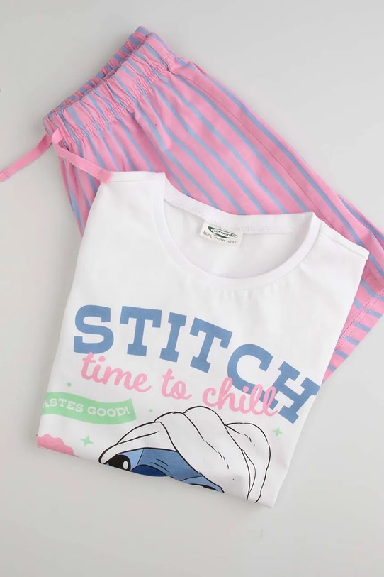 Coccodrillo piżama dziecięca bawełniana WC6448204LGD fioletowy