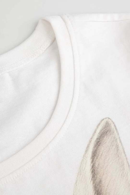 Dziewczynka Coccodrillo piżama dziecięca bawełniana WC6448208PJS biały