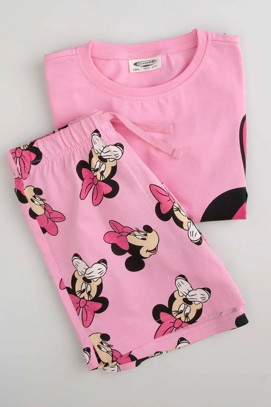 Coccodrillo pidžama za djecu od pamuka WC6448201LGD roza