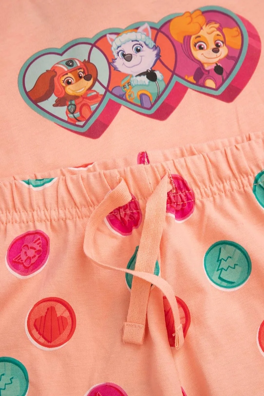 Coccodrillo dvodijelna pidžama za djecu od pamuka narančasta WC6448203LGD