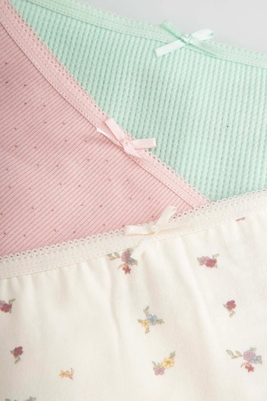 Dziewczynka Coccodrillo majtki dziecięce bawełniane z elastanem 3-pack WC6406302PAN multicolor