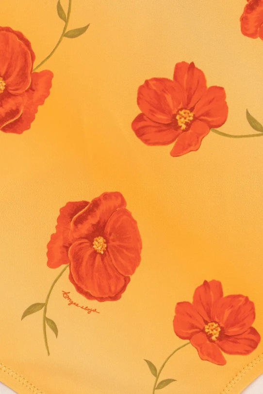 Konges Sløjd costume da bagno intero per bambini ABRIA SWIMSUIT GRS KS105243.PPY2 giallo