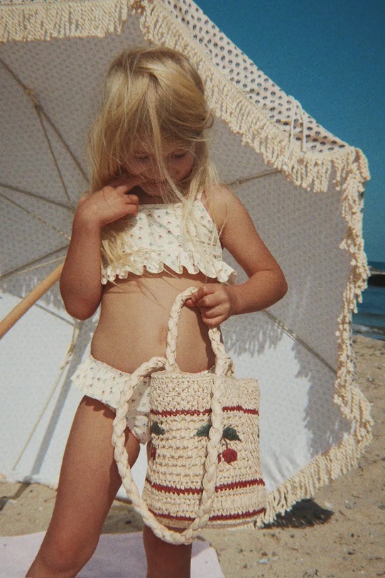 Konges Sløjd dvojdielne plavky detské GINA BIKINI GRS béžová KS105399.PPY2