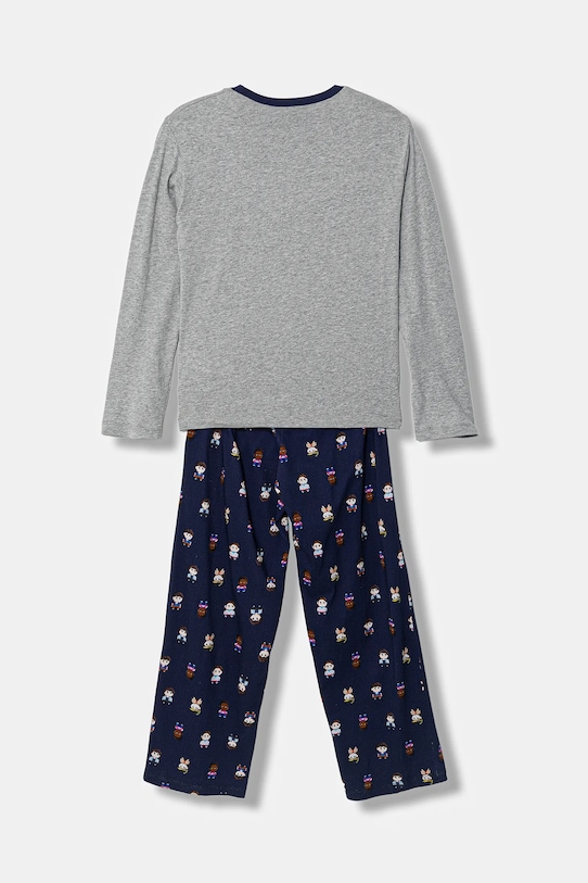 United Colors of Benetton piżama bawełniana dziecięca 30960P09I.G.Seasonal szary SS26
