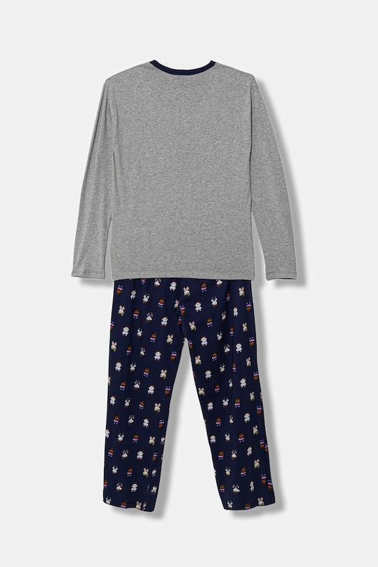 United Colors of Benetton piżama bawełniana dziecięca 30960P09I.G.Seasonal szary SS26