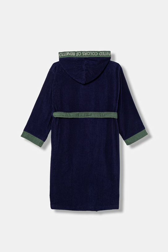 United Colors of Benetton szlafrok frotte dziecięcy bawełniany 64PDR8001.G.Stagionale granatowy SS26