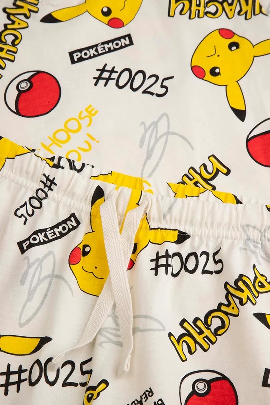 Coccodrillo piżama dwuczęściowa dziecięca bawełniana beżowy WC6448202LBD