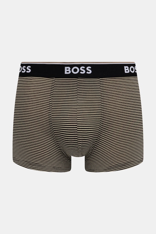 BOSS боксеры для мужчин из хлопка с эластаном Trunk 3P Power Desig 3 шт. 50554443 зелёный SS26