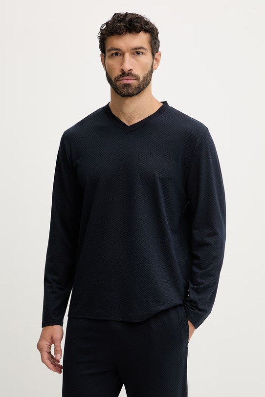 BOSS piżama Energetic Long Set 50557169 granatowy SS26