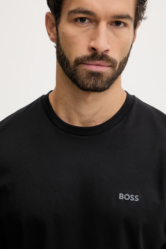 BOSS piżama bawełniana Relax Short Set 50557174 szary