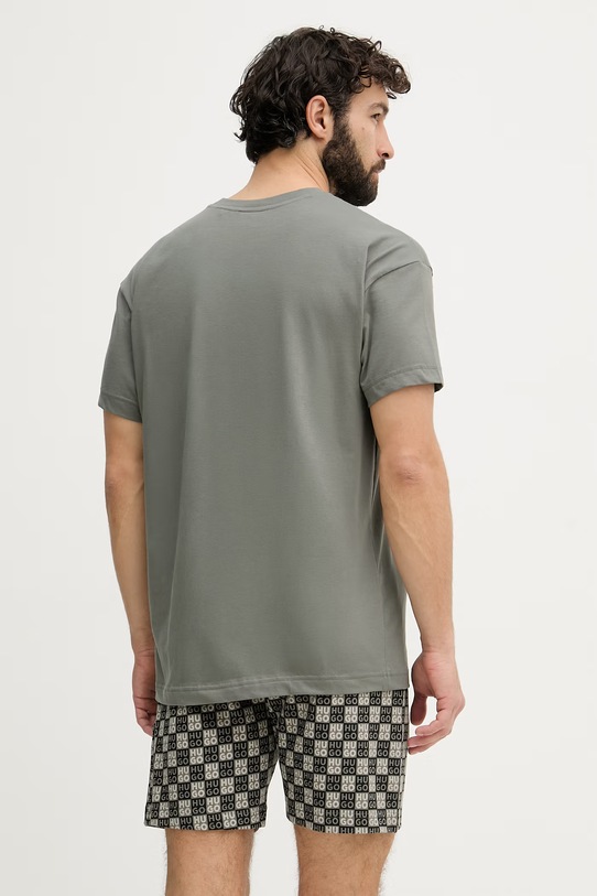 HUGO pigiama a due parti da uomo AARON_SHORT SET verde 50556777