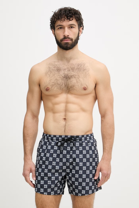 HUGO σορτς μαγιό Ανδρικά AARON_SWIM σκούρο μπλε 50556792