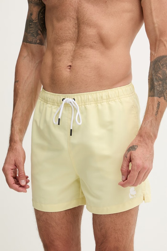 Karl Lagerfeld szorty kąpielowe męskie KAMEO B1M46011 żółty SS26