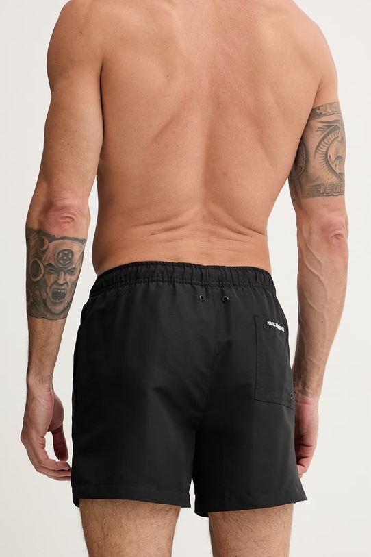 Odzież Karl Lagerfeld szorty kąpielowe męskie KAMEO B1M46011 czarny