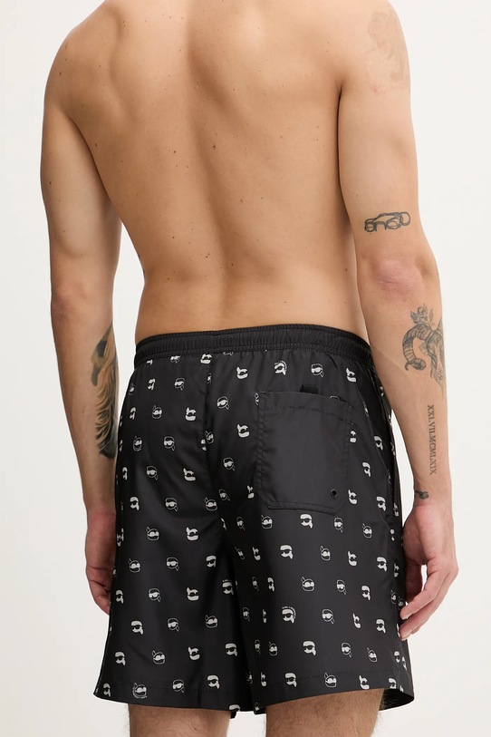 Odzież Karl Lagerfeld szorty kąpielowe IKON A3M46007 czarny