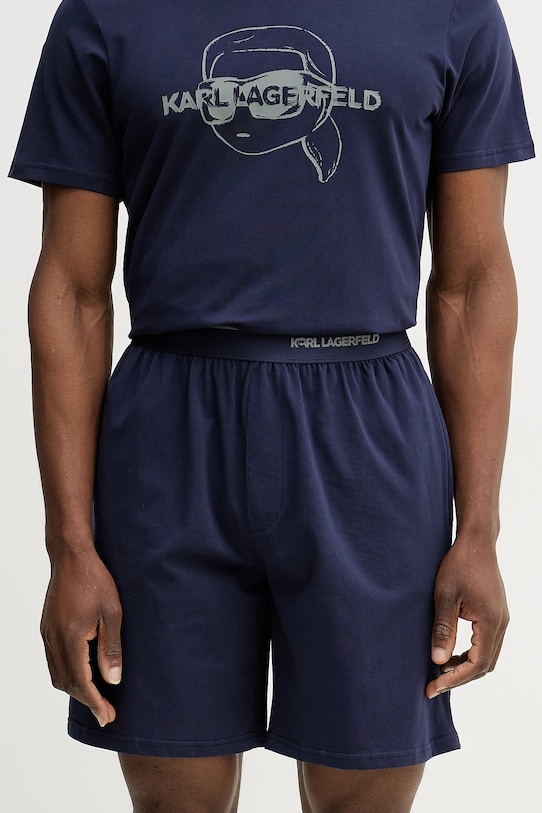 Odzież Karl Lagerfeld piżama IKON B1M45005 granatowy