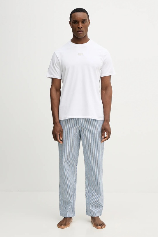 Pižama Karl Lagerfeld Pletenina bela B1M45002