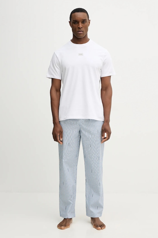 Pižama Karl Lagerfeld Pletenina bela B1M45002