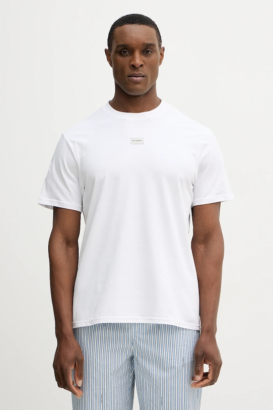 Pižama Karl Lagerfeld B1M45002 bela SS26