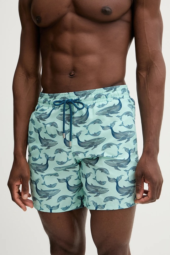 Vilebrequin szorty kąpielowe MOOREA MOODB106 turkusowy SS26