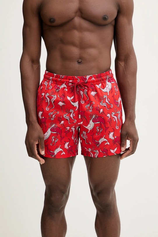 Vilebrequin szorty kąpielowe MOORISE MSODF514 czerwony SS26