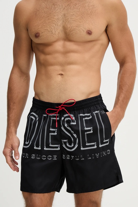 Diesel szorty kąpielowe SOCCER-41-D-CORE A20507.0QKBJ czarny SS26