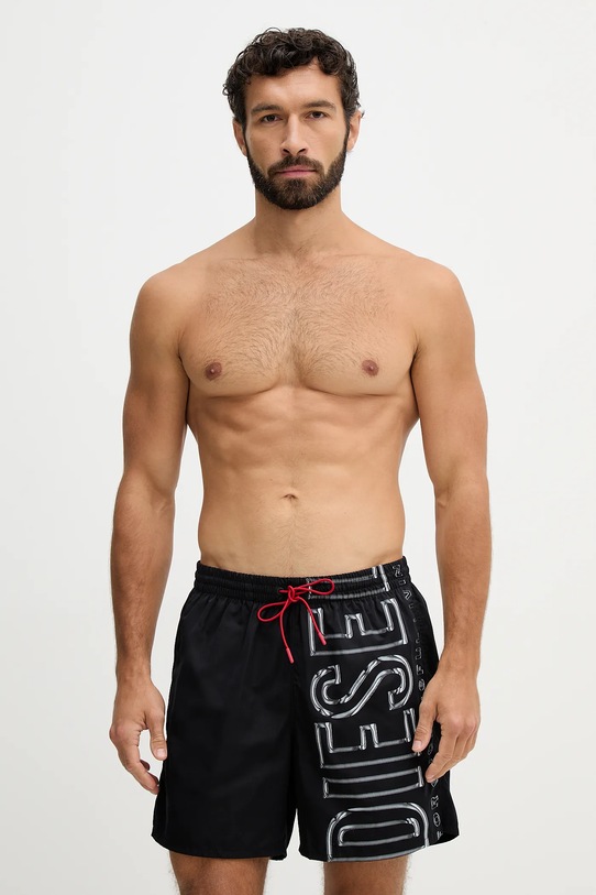 Diesel szorty kąpielowe SOCCER-41-D-CORE czarny A20507.0QKBJ