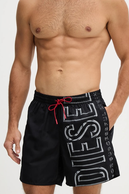 Diesel szorty kąpielowe SOCCER-41-D-CORE A20507.0QKBJ czarny SS26