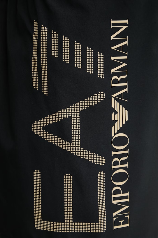Plavkové šortky EA7 Emporio Armani čierna AF14497.7M002001