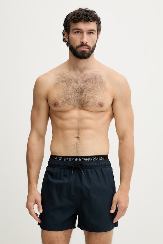 EA7 Emporio Armani pantaloni scurți de baie pentru bărbați bleumarin AF21074.7M001689