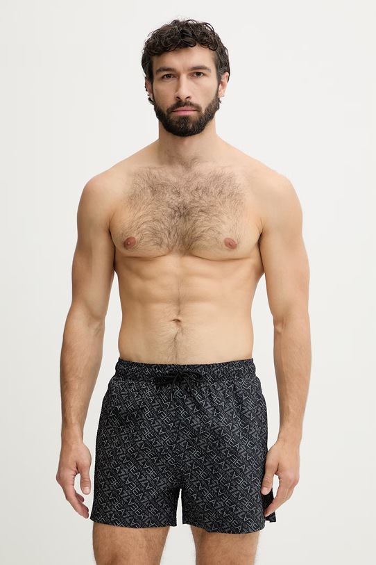EA7 Emporio Armani pantaloni scurți de baie pentru bărbați negru AF21249.7M001677