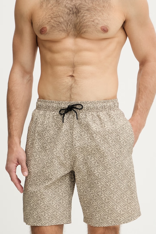 EA7 Emporio Armani pantaloni scurți de baie pentru bărbați AF21249.7M001683 bej SS26