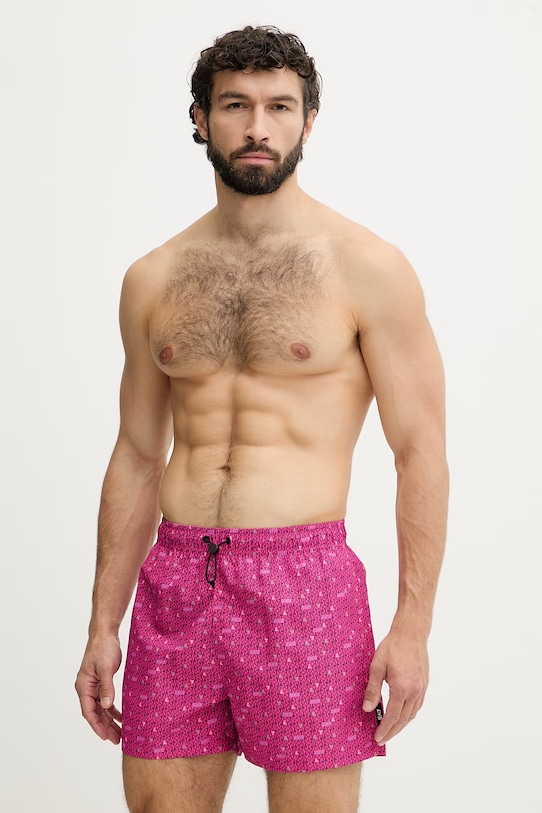 EA7 Emporio Armani pantaloni scurți de baie pentru bărbați roz AF24087.7M002094