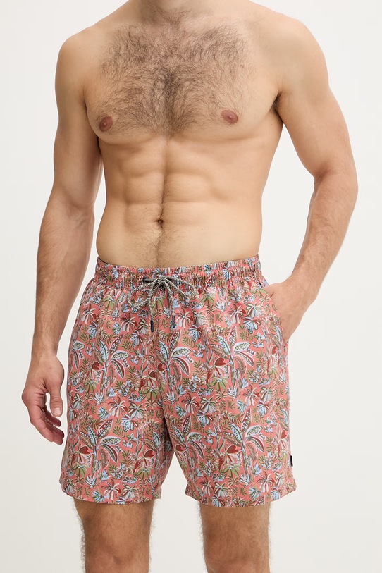 Hackett London szorty kąpielowe męskie HMB100032 pomarańczowy SS26