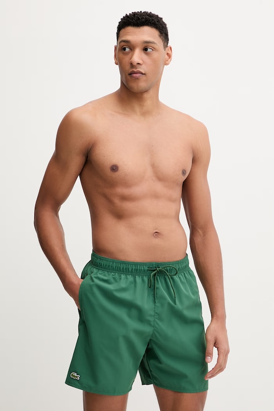 Plavkové šortky Lacoste zelená MH9088