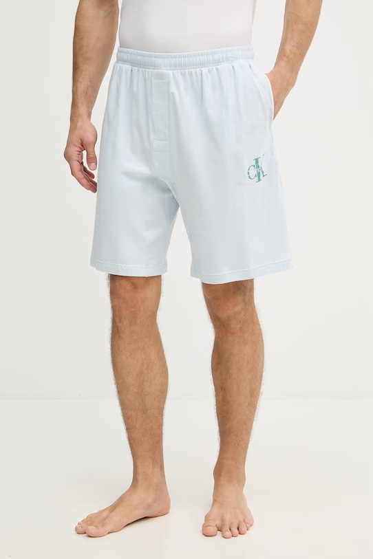 Calvin Klein Underwear pyžamové šortky pánske modrá LV00NM2973