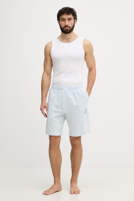 Calvin Klein Underwear pyžamové šortky pánske LV00NM2973 modrá SS26