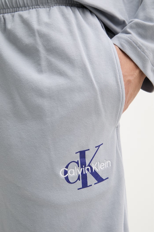 Calvin Klein Underwear pyžamové šortky pánske sivá LV00NM2973