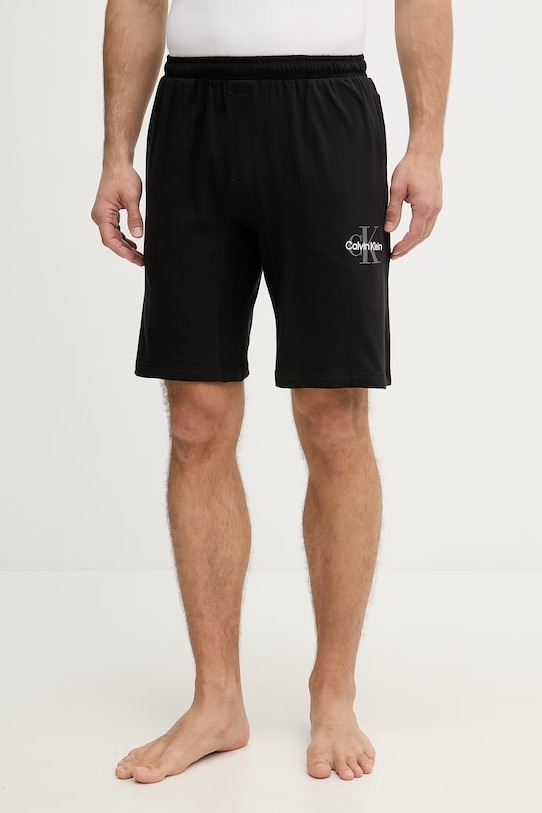 Calvin Klein Underwear pyžamové šortky pánske čierna LV00NM2973