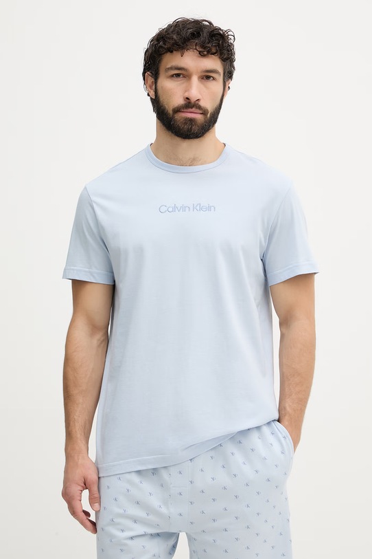 Calvin Klein Underwear dvojdielne pyžamo pánske bavlnené LV00NM2900 modrá SS26