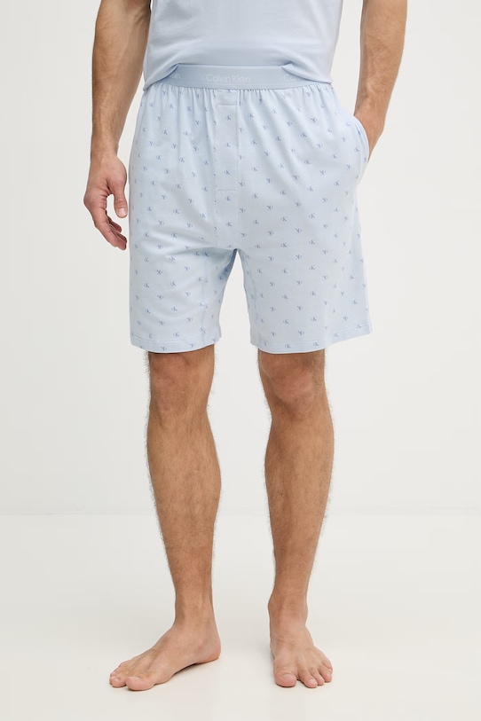 Oblečenie Calvin Klein Underwear dvojdielne pyžamo pánske bavlnené LV00NM2900 modrá