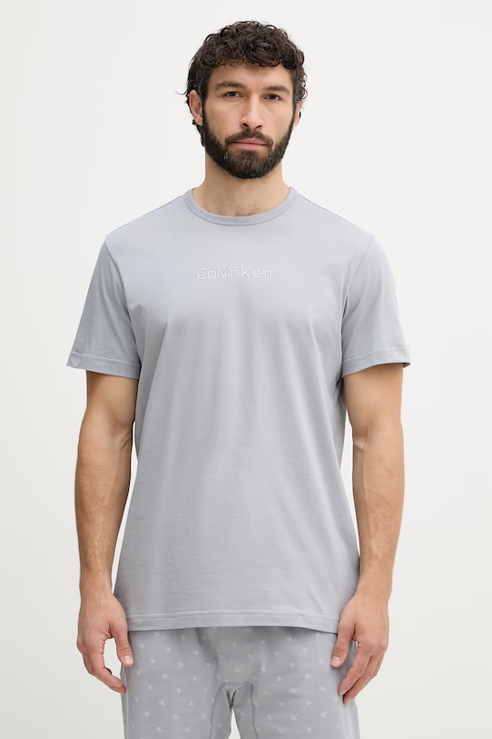 Calvin Klein Underwear dvojdielne pyžamo pánske bavlnené LV00NM2900 sivá SS26