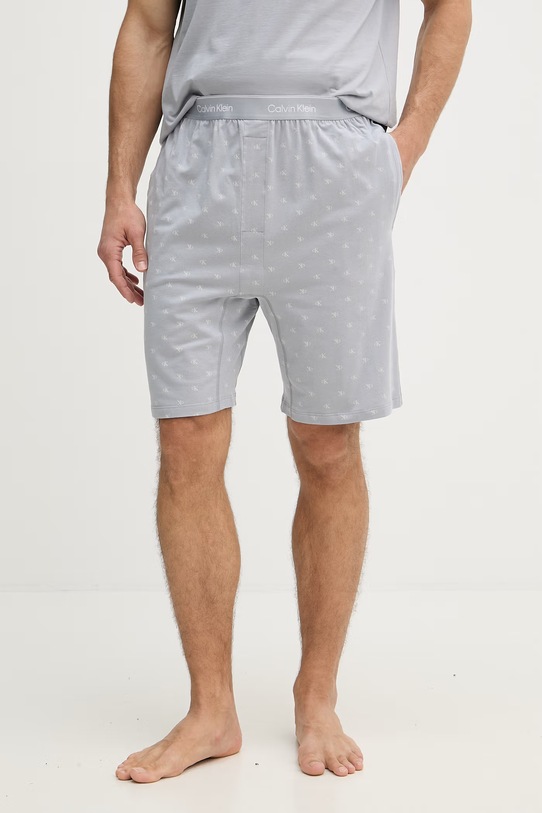 Oblečenie Calvin Klein Underwear dvojdielne pyžamo pánske bavlnené LV00NM2900 sivá