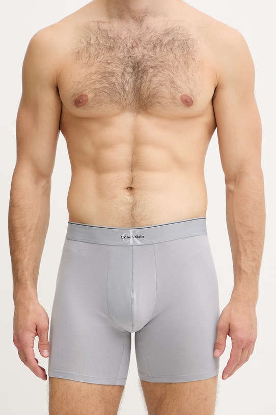 Îmbrăcăminte Calvin Klein Underwear boxeri pentru bărbați pachet de 3 LV00NB4473 alb